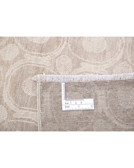 Artemix 3' 11" X 16' 0" Hand Knotted Wool & Silk Rug 3' 11" X 16' 0" (119 X 488) / Taupe / Wool & Silk