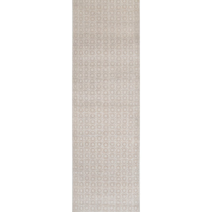 Artemix 3' 11" X 16' 0" Hand Knotted Wool & Silk Rug 3' 11" X 16' 0" (119 X 488) / Taupe / Wool & Silk