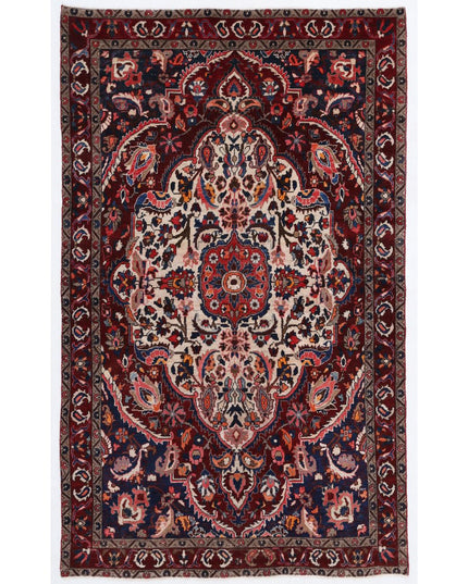 Bakhtiari 5' 4" X 8' 11" Hand Knotted Wool Rug 5' 4" X 8' 11" (162 X 272) / Red / Wool