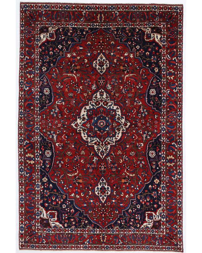 Bakhtiari 6' 10" X 10' 3" Hand Knotted Wool Rug 6' 10" X 10' 3" (208 X 312) / Red / Wool