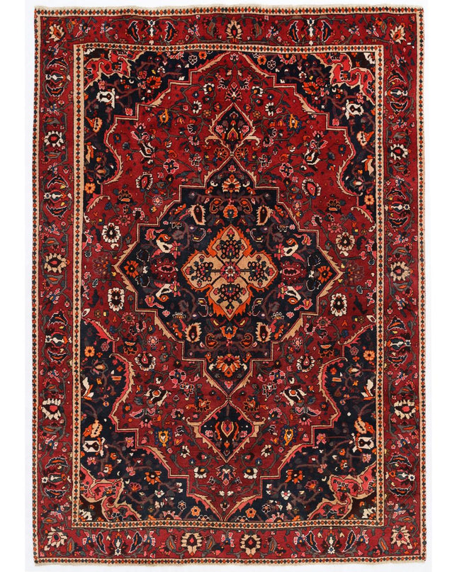 Bakhtiari 6' 10" X 9' 8" Hand Knotted Wool Rug 6' 10" X 9' 8" (208 X 295) / Red / Wool