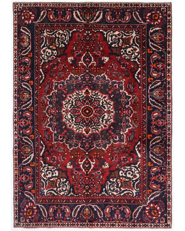 Bakhtiari 7' 0" X 10' 0" Hand Knotted Wool Rug 7' 0" X 10' 0" (213 X 305) / Red / Wool