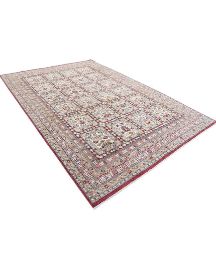 Bakhtiari 7' 10" X 11' 5" Hand Knotted Wool Rug 7' 10" X 11' 5" (239 X 348) / Red / Wool