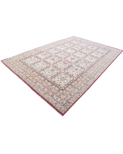 Bakhtiari 7' 10" X 11' 5" Hand Knotted Wool Rug 7' 10" X 11' 5" (239 X 348) / Red / Wool