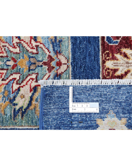 Bakhtiari 5' 5" X 7' 7" Hand Knotted Wool Rug 5' 5" X 7' 7" (165 X 231) / Blue / Wool