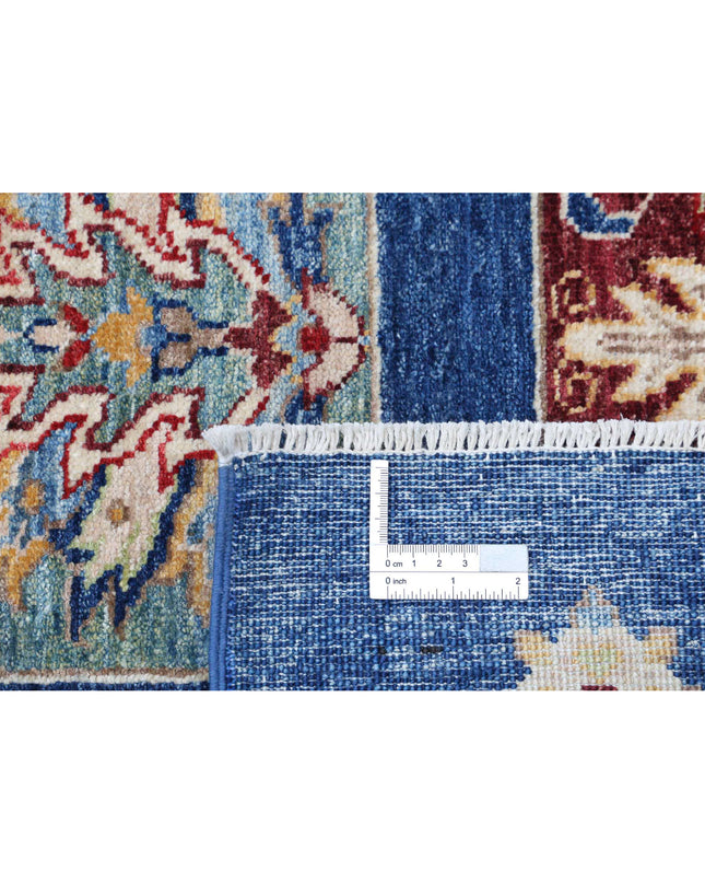 Bakhtiari 5' 5" X 7' 7" Hand Knotted Wool Rug 5' 5" X 7' 7" (165 X 231) / Blue / Wool