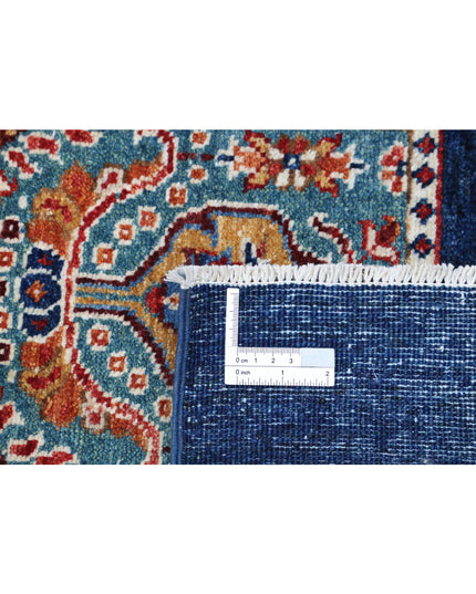 Bakhtiari 5' 0" X 6' 0" Hand Knotted Wool Rug 5' 0" X 6' 0" (152 X 183) / Blue / Wool