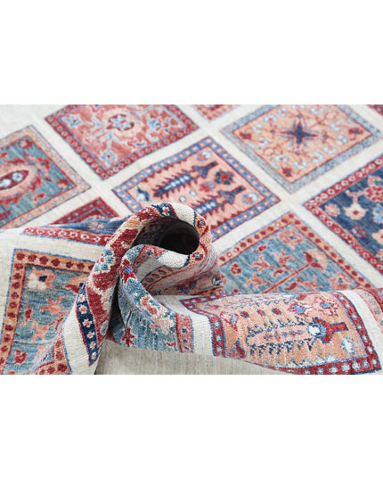 Bakhtiari 4' 9" X 6' 9" Hand Knotted Wool Rug 4' 9" X 6' 9" (145 X 206) / Ivory / Wool