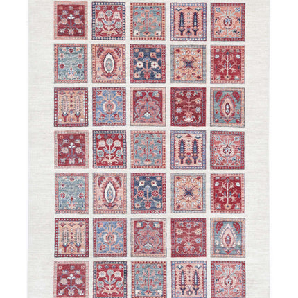 Bakhtiari 4' 9" X 6' 9" Hand Knotted Wool Rug 4' 9" X 6' 9" (145 X 206) / Ivory / Wool