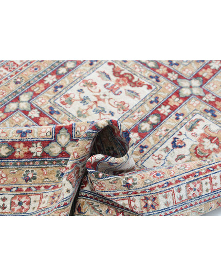 Bakhtiari 4' 7" X 6' 5" Hand Knotted Wool Rug 4' 7" X 6' 5" (140 X 196) / Red / Wool