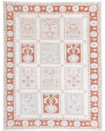 Bakhtiari 5' 6" X 7' 2" Hand Knotted Wool Rug 5' 6" X 7' 2" (168 X 219) / Ivory / Wool