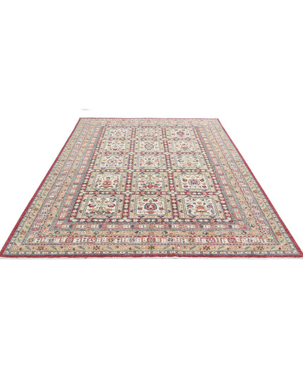 Bakhtiari 6' 10" X 9' 7" Hand Knotted Wool Rug 6' 10" X 9' 7" (208 X 292) / Ivory / Wool