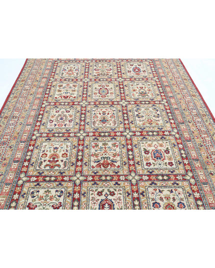 Bakhtiari 6' 10" X 9' 7" Hand Knotted Wool Rug 6' 10" X 9' 7" (208 X 292) / Ivory / Wool