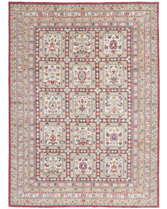 Bakhtiari 6' 10" X 9' 7" Hand Knotted Wool Rug 6' 10" X 9' 7" (208 X 292) / Ivory / Wool