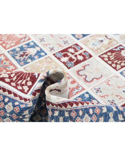 Bakhtiari 5' 6" X 7' 7" Hand Knotted Wool Rug 5' 6" X 7' 7" (168 X 231) / Ivory / Wool