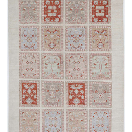 Bakhtiari 4' 9" X 6' 4" Hand Knotted Wool Rug 4' 9" X 6' 4" (145 X 193) / Ivory / Wool