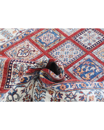 Bakhtiari 4' 9" X 6' 8" Hand Knotted Wool Rug 4' 9" X 6' 8" (145 X 203) / Red / Wool