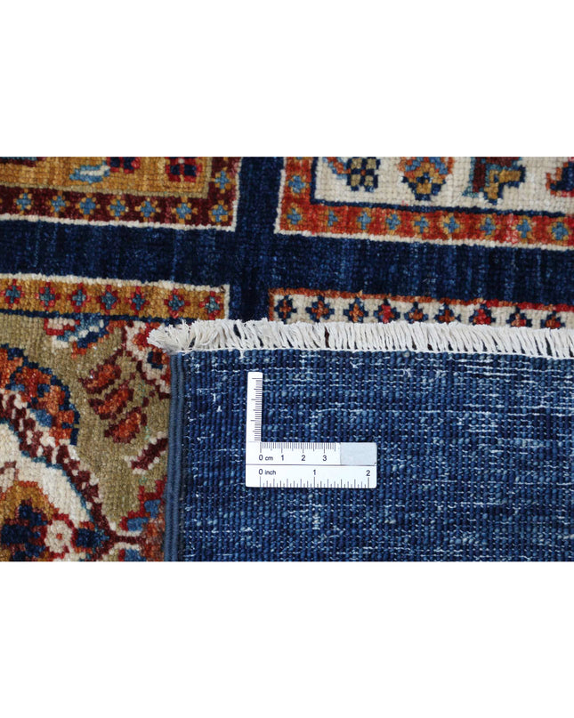 Bakhtiari 4' 10" X 6' 3" Hand Knotted Wool Rug 4' 10" X 6' 3" (147 X 191) / Blue / Wool