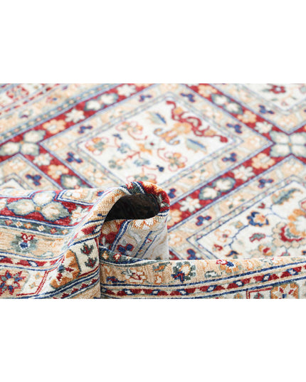 Bakhtiari 4' 5" X 6' 2" Hand Knotted Wool Rug 4' 5" X 6' 2" (135 X 188) / Red / Wool