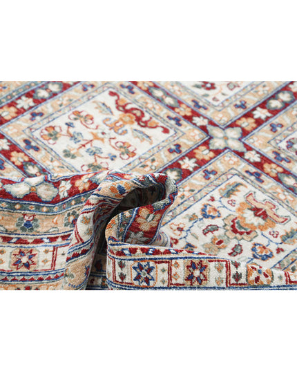 Bakhtiari 4' 11" X 6' 1" Hand Knotted Wool Rug 4' 11" X 6' 1" (150 X 185) / Red / Wool