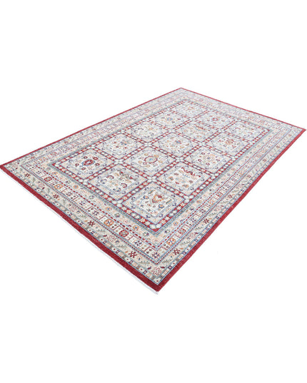 Bakhtiari 5' 5" X 8' 6" Hand Knotted Wool Rug 5' 5" X 8' 6" (165 X 259) / Red / Wool