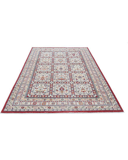 Bakhtiari 5' 5" X 8' 6" Hand Knotted Wool Rug 5' 5" X 8' 6" (165 X 259) / Red / Wool