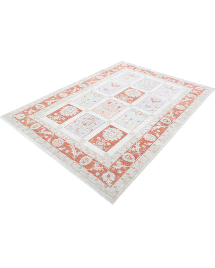 Bakhtiari 5' 7" X 7' 9" Hand Knotted Wool Rug 5' 7" X 7' 9" (170 X 236) / Ivory / Wool