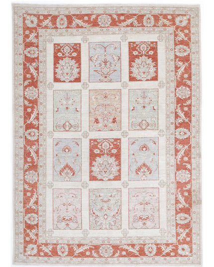 Bakhtiari 5' 7" X 7' 9" Hand Knotted Wool Rug 5' 7" X 7' 9" (170 X 236) / Ivory / Wool