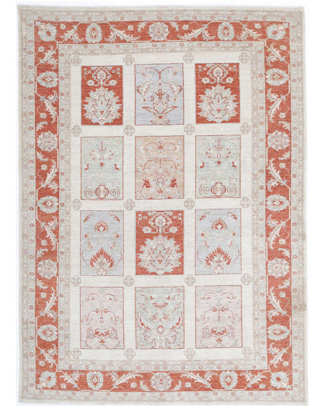 Bakhtiari 5' 7" X 7' 9" Hand Knotted Wool Rug 5' 7" X 7' 9" (170 X 236) / Ivory / Wool