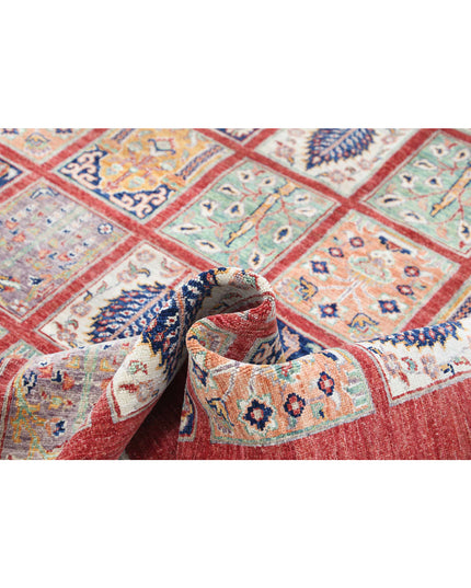 Bakhtiari 5' 7" X 8' 2" Hand Knotted Wool Rug 5' 7" X 8' 2" (170 X 249) / Red / Wool