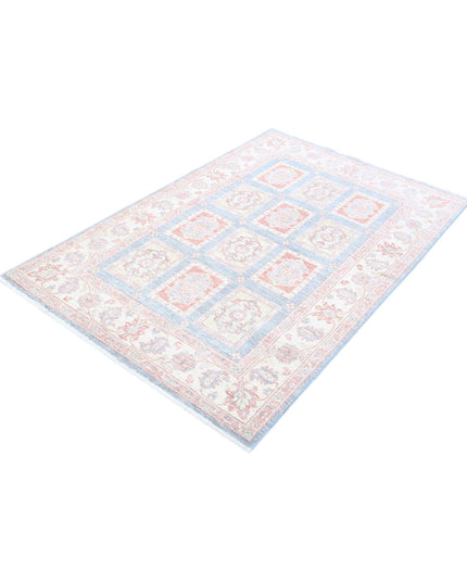 Bakhtiari 4' 0" X 5' 11" Hand Knotted Wool Rug 4' 0" X 5' 11" (122 X 180) / Grey / Wool