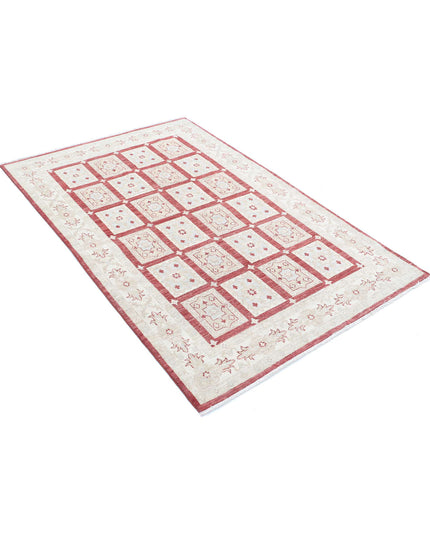 Bakhtiari 3' 11" X 6' 0" Hand Knotted Wool Rug 3' 11" X 6' 0" (119 X 183) / Red / Wool