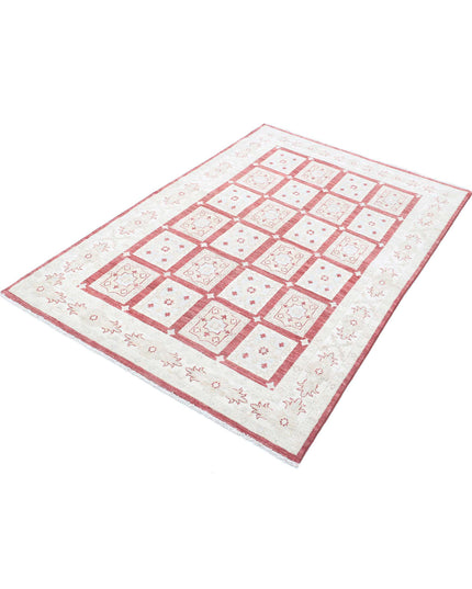 Bakhtiari 3' 11" X 6' 0" Hand Knotted Wool Rug 3' 11" X 6' 0" (119 X 183) / Red / Wool