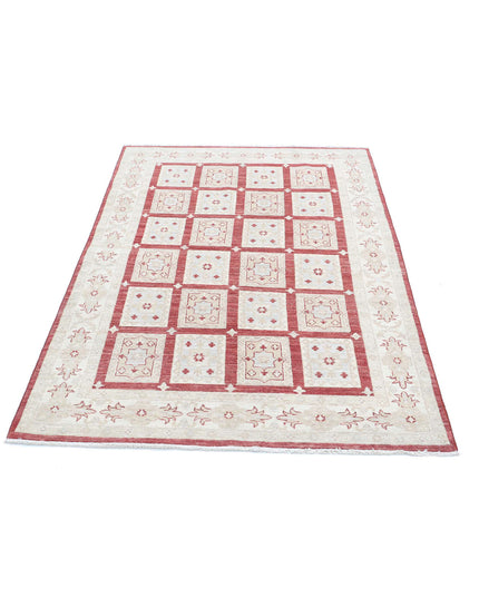 Bakhtiari 3' 11" X 6' 0" Hand Knotted Wool Rug 3' 11" X 6' 0" (119 X 183) / Red / Wool