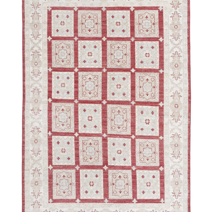 Bakhtiari 3' 11" X 6' 0" Hand Knotted Wool Rug 3' 11" X 6' 0" (119 X 183) / Red / Wool