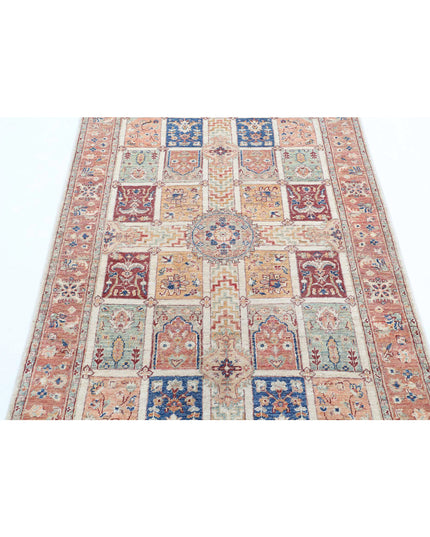 Bakhtiari 3' 10" X 5' 8" Hand Knotted Wool Rug 3' 10" X 5' 8" (117 X 173) / Ivory / Wool
