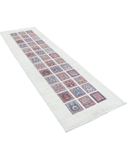 Bakhtiari 2' 7" X 8' 10" Hand Knotted Wool Rug 2' 7" X 8' 10" (79 X 269) / Ivory / Wool