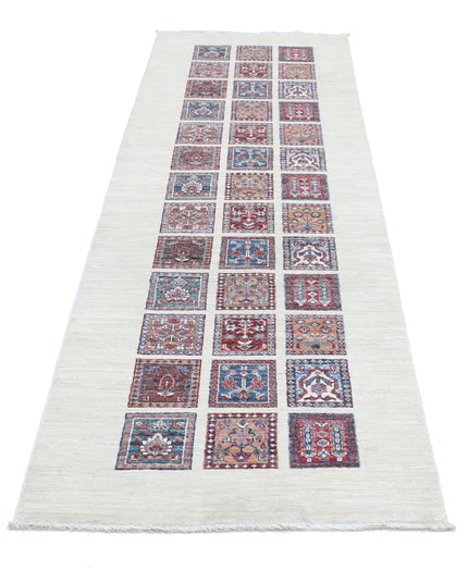 Bakhtiari 2' 7" X 8' 10" Hand Knotted Wool Rug 2' 7" X 8' 10" (79 X 269) / Ivory / Wool