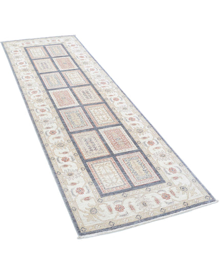 Bakhtiari 2' 7" X 8' 1" Hand Knotted Wool Rug 2' 7" X 8' 1" (79 X 246) / Grey / Wool
