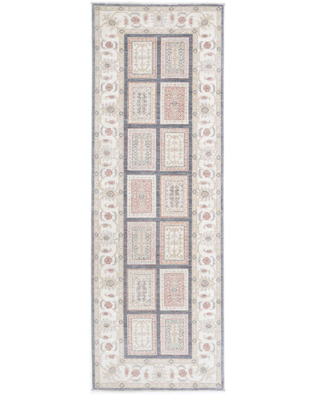 Bakhtiari 2' 7" X 8' 1" Hand Knotted Wool Rug 2' 7" X 8' 1" (79 X 246) / Grey / Wool
