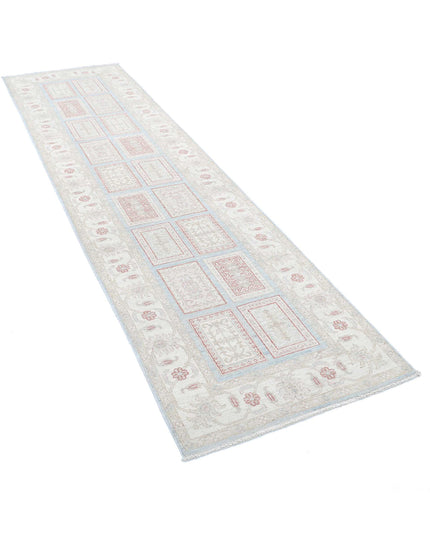 Bakhtiari 2' 7" X 9' 7" Hand Knotted Wool Rug 2' 7" X 9' 7" (79 X 292) / Blue / Wool