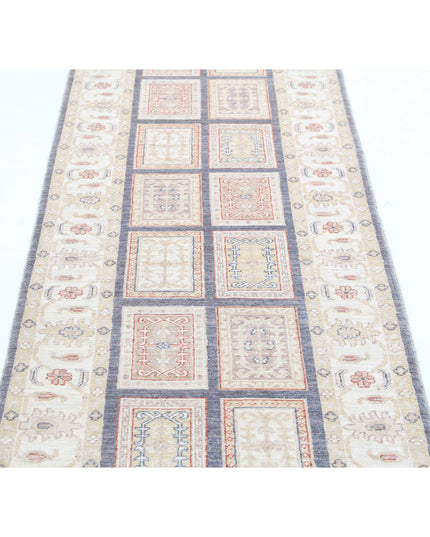 Bakhtiari 2' 8" X 8' 3" Hand Knotted Wool Rug 2' 8" X 8' 3" (81 X 251) / Grey / Wool