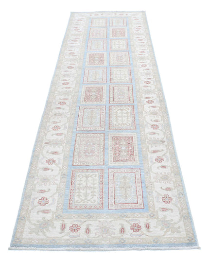 Bakhtiari 2' 9" X 10' 3" Hand Knotted Wool Rug 2' 9" X 10' 3" (84 X 312) / Blue / Wool