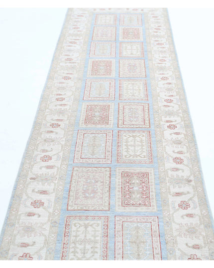 Bakhtiari 2' 9" X 10' 3" Hand Knotted Wool Rug 2' 9" X 10' 3" (84 X 312) / Blue / Wool