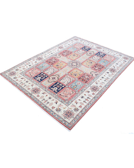 Bakhtiari 4' 9" X 6' 5" Hand Knotted Wool Rug 4' 9" X 6' 5" (145 X 196) / Peach / Wool