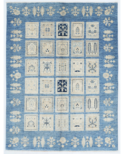 Bakhtiari 4' 9" X 6' 6" Hand Knotted Wool Rug 4' 9" X 6' 6" (145 X 198) / Blue / Wool