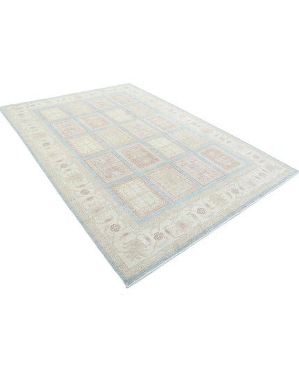 Bakhtiari 6' 8" X 9' 10" Hand Knotted Wool Rug 6' 8" X 9' 10" (203 X 300) / Blue / Wool