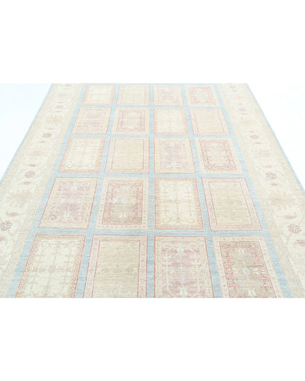 Bakhtiari 6' 8" X 9' 10" Hand Knotted Wool Rug 6' 8" X 9' 10" (203 X 300) / Blue / Wool