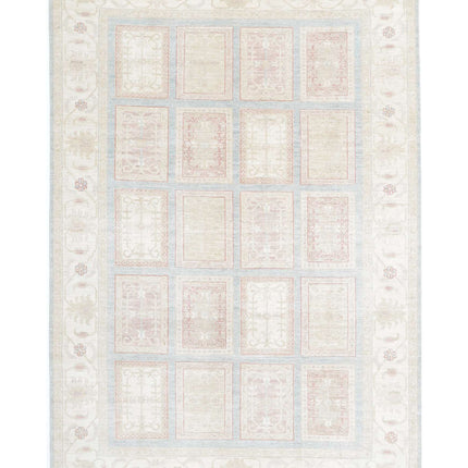 Bakhtiari 6' 8" X 9' 10" Hand Knotted Wool Rug 6' 8" X 9' 10" (203 X 300) / Blue / Wool