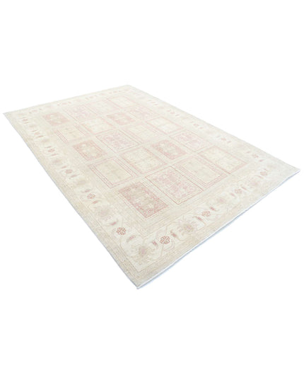 Bakhtiari 6' 4" X 9' 3" Hand Knotted Wool Rug 6' 4" X 9' 3" (193 X 282) / Taupe / Wool